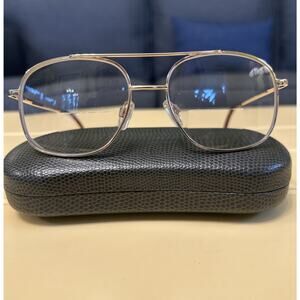 Modern Optical James Gold 56-17 Gold Metal Full Rim Eyeglasses Frame F368 Square